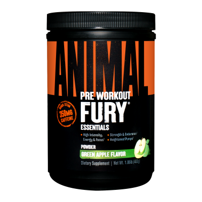 Предтренировочный комплекс Universal Nutrition Animal Fury, зеленое яблоко